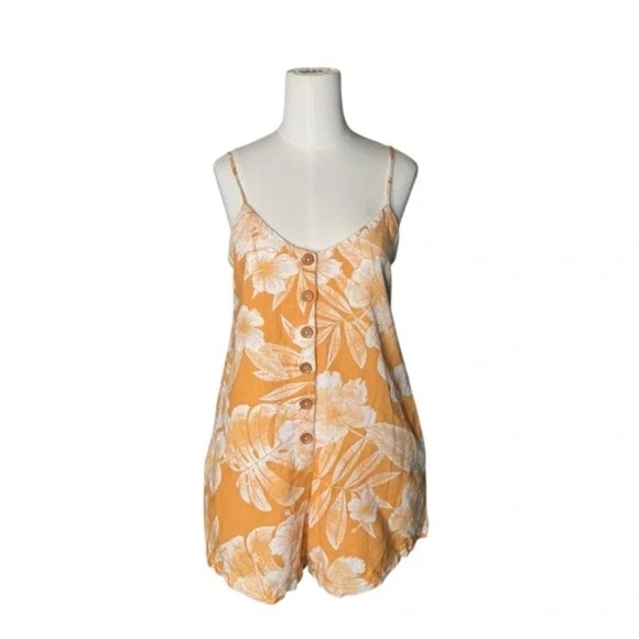 Roxy Afterglow Times Romper - Apricot Tan Ventura Bico in Sz XS - Picture 2 of 6